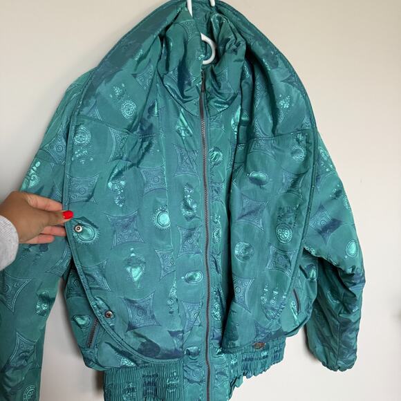 Vintage Nils Womens Ski Puffer Jacket 12 Blue 90s Y2K Retro Nostalgia Outdoor - Picture 6 of 12